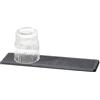 Wenko Tappeto drenante MOD. Damon scolapiatti autoportante in diatomite ad Asciugatura Rapida per Cucina con Piedini in Silicone 30x0,9x8 cm Grigio