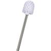 Wenko 16757100 Scopino WC con Manico di Acciaio Inossidabile per Set di Scopino, Materiale Plastico, 8 x 35 x 8 cm, Bianco