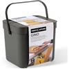 Perfetto PATTUMIERA RIFIUTI ORGANICI coll. GINO - 7 lt. - antracite