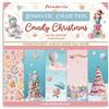 Stamperia - Scrapbook Paper Pad for Scrapbooking, Albums, Card Making, Bullet Journalling and More, Acid Free, Double-Sided, Perfect for Hobbies, Crafts, and Gifting (Candy Christmas) (20.3 x 20.3cm)