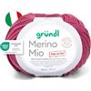 Gründl filato Merino Mio - morbida lana merino per lavorare a maglia e all'uncinetto - soffice e delicata sulla pelle - 100% merino lana vergine- 1 gomitolo - 50 g / 125 m - ferri n. 3-4 -orchidea