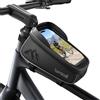 Lamicall Borsa Telaio Bici Impermeabile - [1,6 L Grande Capacità] Borsa Cellulare Manubrio Biciclette con Copertura Antipioggia, Porta cellulare Bici con Touch Screen in TPU per Smartphone Fino a 7"