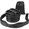 Vicloon 2 Pezzi Cinghie per Amaca, 200 cm Cinghie Amaca con 2 Moschettoni e 1 Borsa portaoggetti, Contiene Fino a 300 kg, Set di Fissaggio per Campeggio All'Aperto, Amaca, Altalene, Nero