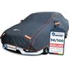 Upgrade4cars Telo Copriauto Premium da Esterno Imbottito e Impermeabile con Cinghie e Cerniera | Copertura Suv Felpato Universale Antigraffio per Estivo e Invernale 432 * 185 * 145 cm