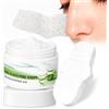 Peutpy 30ml Crema Punti Neri Rimozione con 60pcs Cerotti Naso, Maschera Nera Viso Punti Neri per Pulizia Profonda, Blackhead Remover Mask per Uomini e Donne, Per Tutti i Tipi di Pelle