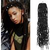 Aomig Twist Extension Capelli, 18 Pollice Crochet Braids per Donna - Passion Twist Treccine Africane, Sintetica Rasta Loks Nero