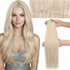 Moresoo Extension Capelli Umani Trama a Farfalla #P18/613 50g 35cm