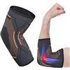 ACWOO Tutore Epicondilite Gomito, Tutore a Compressione per Gomito Unisex, Gomitiere Palestra, Supporta per Allevia Il Dolore Al Gomito Del, All'artrite e Tutti I Tipi di Sport(L)