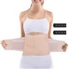 ACWOO Fascia Post Parto Cintura, Guaina Post Parto con 2PCS Estensori Elastici, Regolabile Cintura Addominale con 2 Supporto Per la Schiena, Traspirante Cintura Shapewear per Recupero Postparto