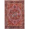 RugVista Georgia Oriental, Tappeto, Orientali, 200 x 300 cm, Rettangolare, Pelo corto, Soggiorno, Camera da letto, Cucina, Lavabile in lavatrice, Rosso/Rosa