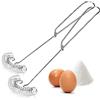 COM-FOUR® 2x Fruste a Spirale in Acciaio Inox 304 - Lavabili in Lavastoviglie