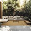 tectake® Tappeto Intrecciato, Tappeto Salotto, Ideale per Interni ed Esterni, Tappeto Soggiorno Stile Boho-Chic, Tappeto Moderno Resistente alle Intemperie - Effetto Juta, 200x290 cm