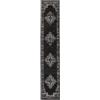 RugVista Vintage Vega, Tappeto, Vintage, 80 x 400 cm, Rettangolare, Pelo corto, Soggiorno, Sala da pranzo, Camera letto, Cucina, Corridoio, Lavabile solo a secco, oeko_tex_100, Nero