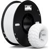 ELEGOO TPU 95A Filamento per Stampanti 3D 1,75 mm Bianco 1KG, TPU Filamento Flessibile Morbido per Stampa 3D, Bobina da 1kg Compatibile con la Maggior Parte delle Stampanti 3D FDM