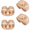 GD GOOD.designs Chiusura per orecchini in acciaio inossidabile (2 paia) | Chiusura per orecchini a bottone in oro rosa come ricambio o per la creazione di gioielli | Acciaio inossidabile 316L in oro rosa 18 carati