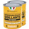 Proxinova Sigillante Impermeabile - Impermeabilizzante Trasparente per Tetti, Terrazze, Bagni e Cantine - Aderenza Multisuperficie, Asciugatura Rapida (Pacco da 2)