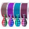 ELEGOO Filamento Seta PLA 1,75 mm Multicolore 4×250 g, Silk PLA Filamento per Stampante 3D Precisione dimensionale +/- 0,02 mm, Set da 4 bobine da 250 g, Verde Rosso/Blu Magenta/Nero Rosso/Blu Verde