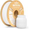 ELEGOO Filamento PLA Matte Bianco 1 kg, 1,75 mm, Opaco PLA Filamento per Stampante 3D, precisione di misurazione +/- 0,02 mm, adatto per maggior parte delle stampanti 3D FDM