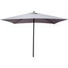 Ombrellone da Giardino 2x3 m Palo Ø38 mm in Acciaio Fadi Push-Up Grigio