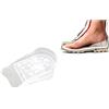 Set 10 Plantari Alzatacco H5 cm in Silicone Morbido Trasparente