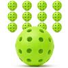 Eosarcu Palline da pickleball per esterni, un set di 12 palline da pickleball a 40 fori, High Bounce True Flight, set da pickleball durevole per esterni