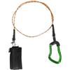AsrMyjcx Freediving Lanyard con Cavo Intrecciato in Acciaio Moschettone all'Uso Cinturino Regolabile Cavo Anti per Immersioni E Nuoto Adatto, Blu Nero