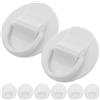 YARNOW 8 Pezzi Anelli a Forma in PVC Bianco per Paddle Board Fibbia per Corda, Connessione di Stabilità Migliorata per Kayak e Surfing