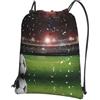 YYHWHJDE Zaino da palestra con stampa sportiva Stadium Football Arena, leggero, impermeabile, con tasca con cerniera, ideale per viaggi, yoga e sport