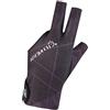 FytStycale Guanto da Biliardo a 3 Dita, Guanto da Pool, Accessori per Snooker, Guanto Professionale per Stecca da Biliardo, Nero Viola