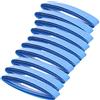 HUSHUI Overgrip per Racchetta da Badminton, Morbido, Assorbente del Sudore, per Attrezzatura Sportiva, Confezione da 10 Materiale PU, 112x2,5 Cm (Grigio)