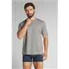 Intimissimi T-shirt Cotone Mercerizzato Filo Premium Grigio