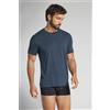 Intimissimi T-shirt In Soft Silk Blu