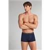 Intimissimi Boxer In Microfibra Con Logo Blu