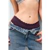 Intimissimi Slip In Cotone E Pizzo Viola