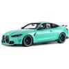 Solido BMW M4 STREETFIGHTERS 2025 - Modellino di auto pressofuso con parti prestazioni, auto sportiva tuning aggressiva, miniatura ricca di dettagli, turchese, scala 1:18