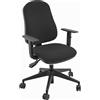 UNISIT Sedia operativa girevole Unisit Simple SISY Eco Smart - rivestimento Eco nero -