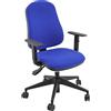 UNISIT Sedia operativa girevole Unisit Simple SISY Eco Smart - rivestimento Eco blu - c