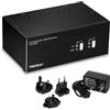 TRENDnet 2-Port Dual Monitor DisplayPort KVM Switch with Audio, TK-240DP, 2-Port