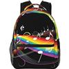 NUYFVG Zaino da viaggio con melodia di note musicali arcobaleno, zaino da viaggio leggero per sport all'aperto, lavoro, viaggio borsa per computer portatile
