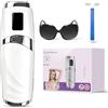 Motswedi Epilatore Luce Pulsata, Dispositivo di Epilazione IPL, Epilatore Laser Indolore per Donna e Uomo, 999,999 Flashes per Risultati Duraturi, Laser Peli Donna, per Viso, Ascelle, Bikini, Corpo, Bianco