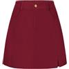 Belle Poque Gonna da donna in corduroy, a trapezio, svasata, mini, con tasche, Autunno Inverno, gonna corta basica, vino, S