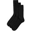 Marks & Spencer Calzini con impuntura delicata Cool & Fresh™ - Confezione da 3 Uomo Nero