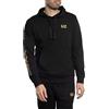 EA7 Emporio Armani Felpa Uomo con Cappuccio Logo Series in Cotone 7M000569AF13512 8059659257572 - XL Nero Oro XL