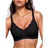 Bresdk Reggiseno Donna Push Up Senza Ferretto Jelly Bra Materiale Traspirante Morbido E Comodo Reggiseno Comfort Senza Cuciture, Nudo, XL