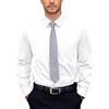 COOFANDY Camicie A Maniche Lunghe da Uomo Camicie da Lavoro Eleganti Elasticizzate Semplici vestibilità Regolare Camicie Casual da Lavoro Camicie Formali con Taschino Bianco L