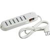 BTicino 3630DBF Ciabatta Multipresa a 6 Uscite con Interruttore Luminoso, 2200 W, 250 V, Bianco