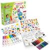 CRAYOLA Mini Kids, Primo Set Colori e Adesivi, Attività Creativa e Regalo per Bambini, con 8 Pennarelli e 16 Jumbo Crayons, colori lavabili, pastelli a cera studiati per le mani dei più piccoli