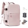 SEAFEW Zaino Sottovuoto da Viaggio con Pompa Borsa da Cabina per Ryanair 40x30x20 Aereo Bagaglio a Mano per Easyjet Impermeabile Lavoro e Scuola Trekking Casual Daypack per 14" laptop,I05-Lichtrosa
