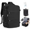 SZLX Zaino Ryanair 40x30x20 Sottovuoto Zaino da Viaggio 40x20x25 Bagaglio a Mano 40x30x20 Wizzair Donna Uomo Borsa da Cabina per Easyjet 45x36x20 Adatto a Laptop da 14 Pollici Impermeabile per Lavoro