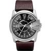 Diesel Orologio Master Chief Series da uomo, movimento a tre lancette con data e Cinturino in acciaio inossidabile o in pelle